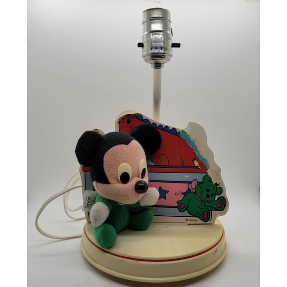 MICKEY MOUSE Plush Disney Baby Toddler Nursery Table Lamp DOLLY TESTED - Picture 1 of 7